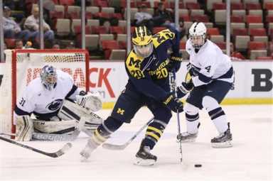 COLLEGE HOCKEY: MAR 16 Big Ten Men’s Tournament – Michigan v Penn State