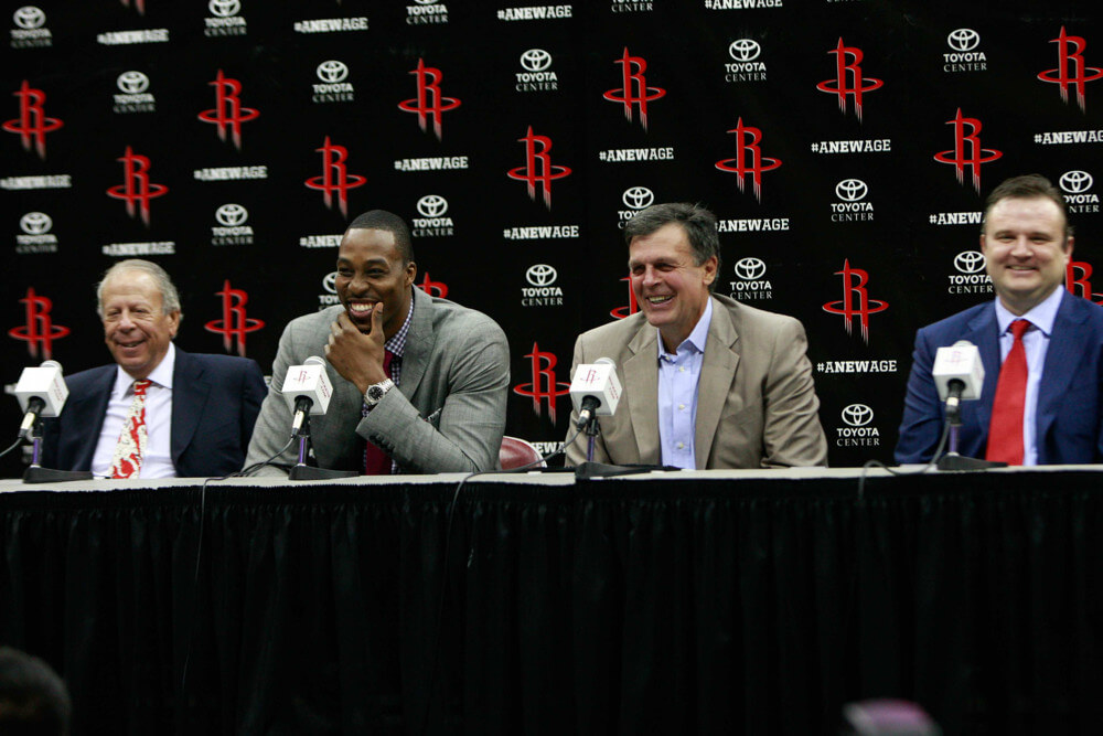 NBA: JUL 13 Dwight Howard Signs with the Houston Rockets