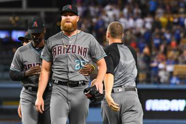 MLB: AUG 09 Diamondbacks at Dodgers