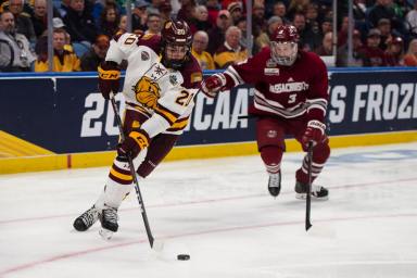 NCAA HOCKEY: APR 13 Div I Men’s Championship Game – Massachusetts v Minnesota Duluth