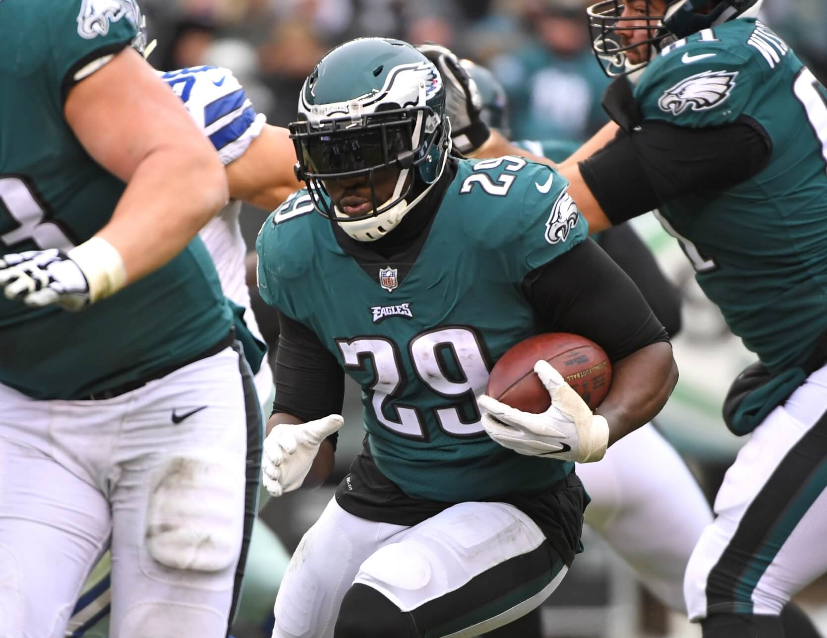 Eagles RBs LeGarrette Blount, Jay Ajayi, Corey Clement fueling