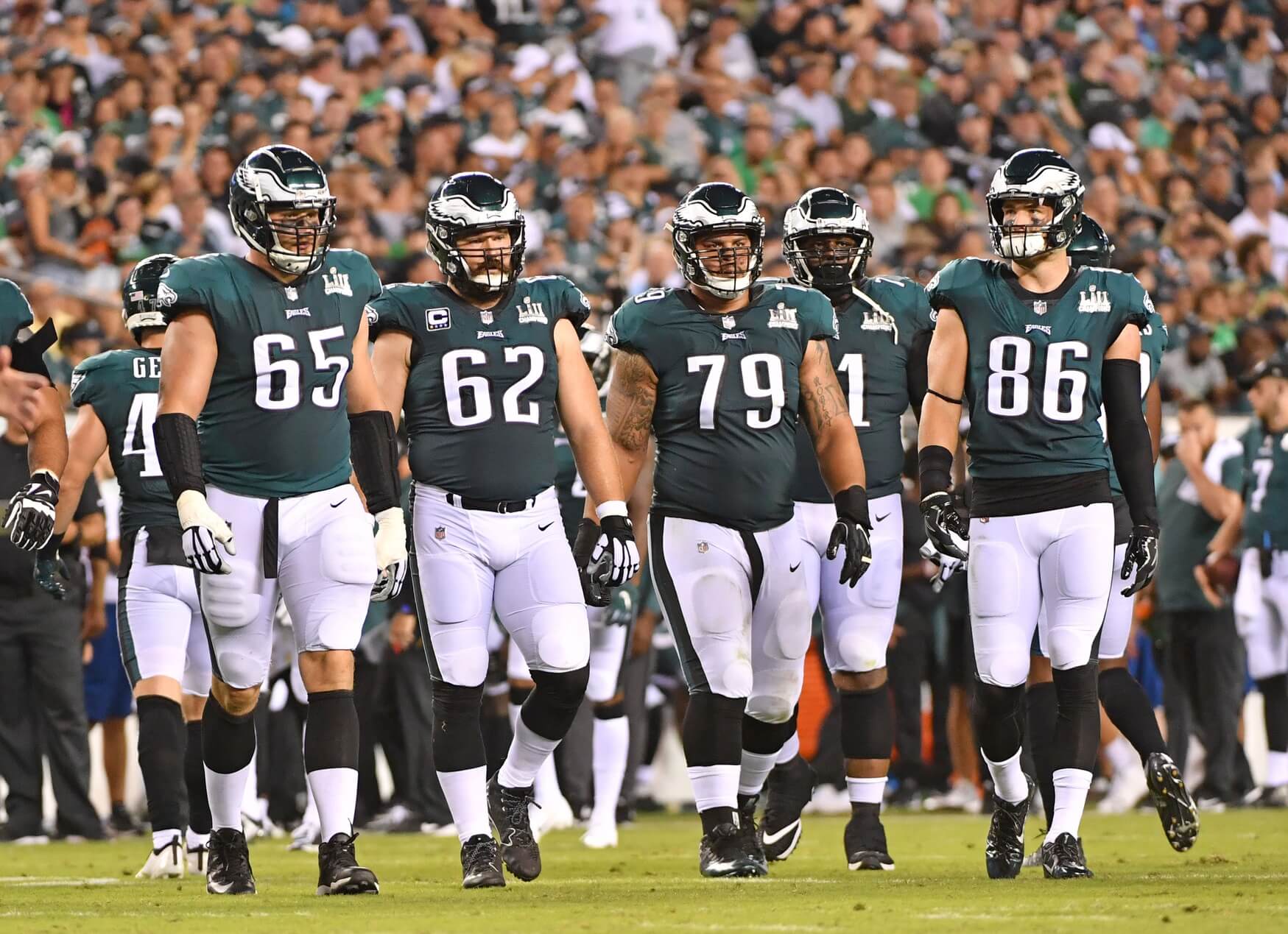 Do Eagles have most athletic offensive line in NFL history?