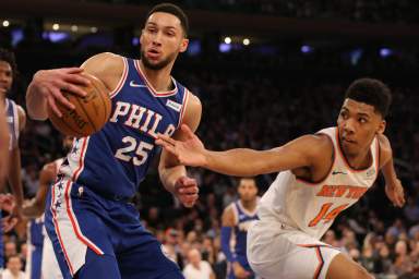 NBA: Philadelphia 76ers at New York Knicks