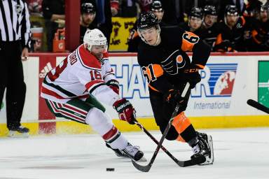 NHL: Philadelphia Flyers at New Jersey Devils