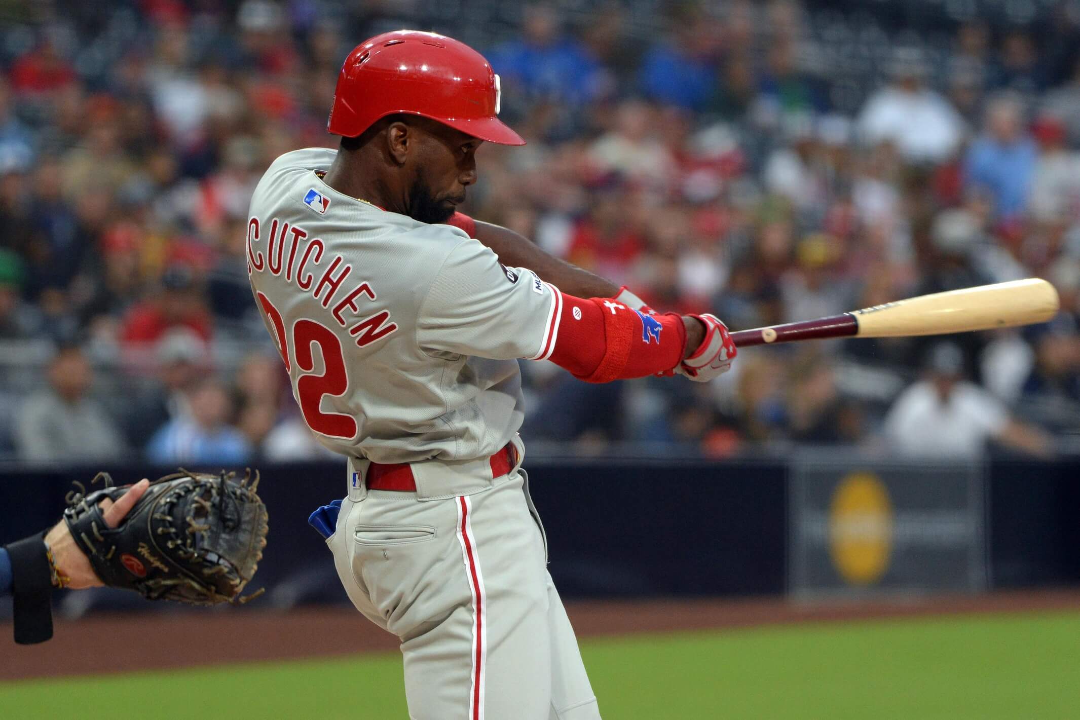 Phillies left fielder Andrew McCutchen has rebounded from another