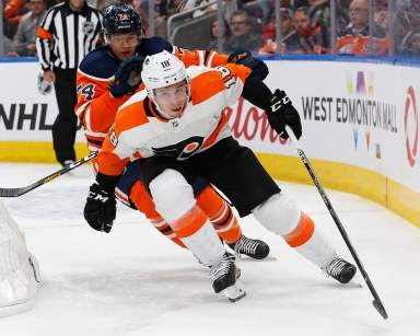 NHL: Philadelphia Flyers at Edmonton Oilers