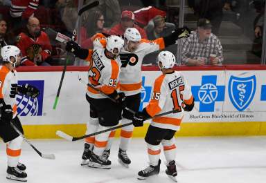 NHL: Philadelphia Flyers at Chicago Blackhawks