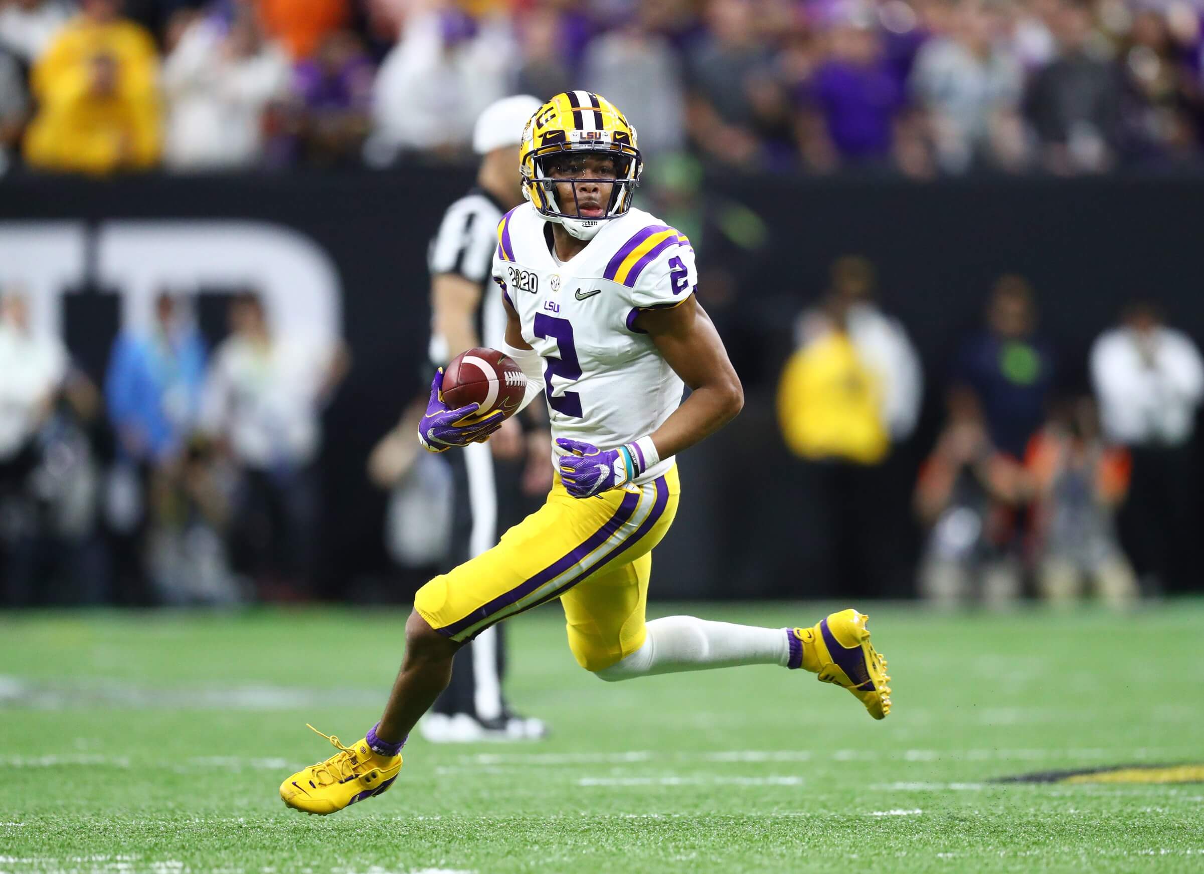 The reason Pro Football Focus is down on LSU WR Justin Jefferson