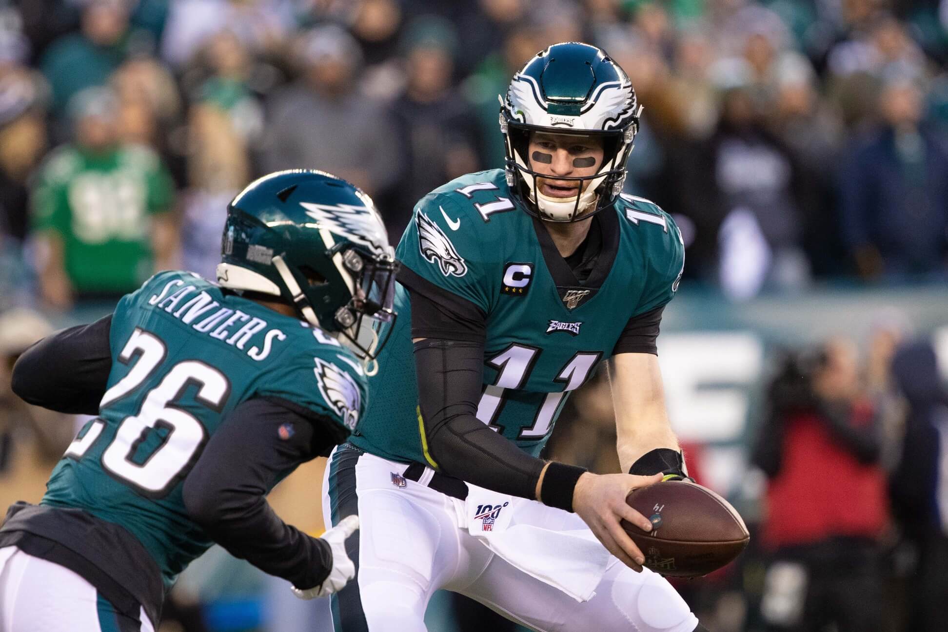 Brian Westbrook says Carson Wentz needs to do better at holding