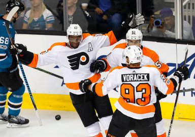 Wayne Simmonds, Valtteri Filppula, Jakub Voracek