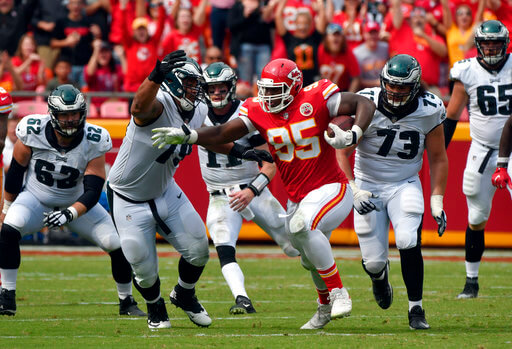 Chris Jones, Brandon Brooks, Isaac Seumalo