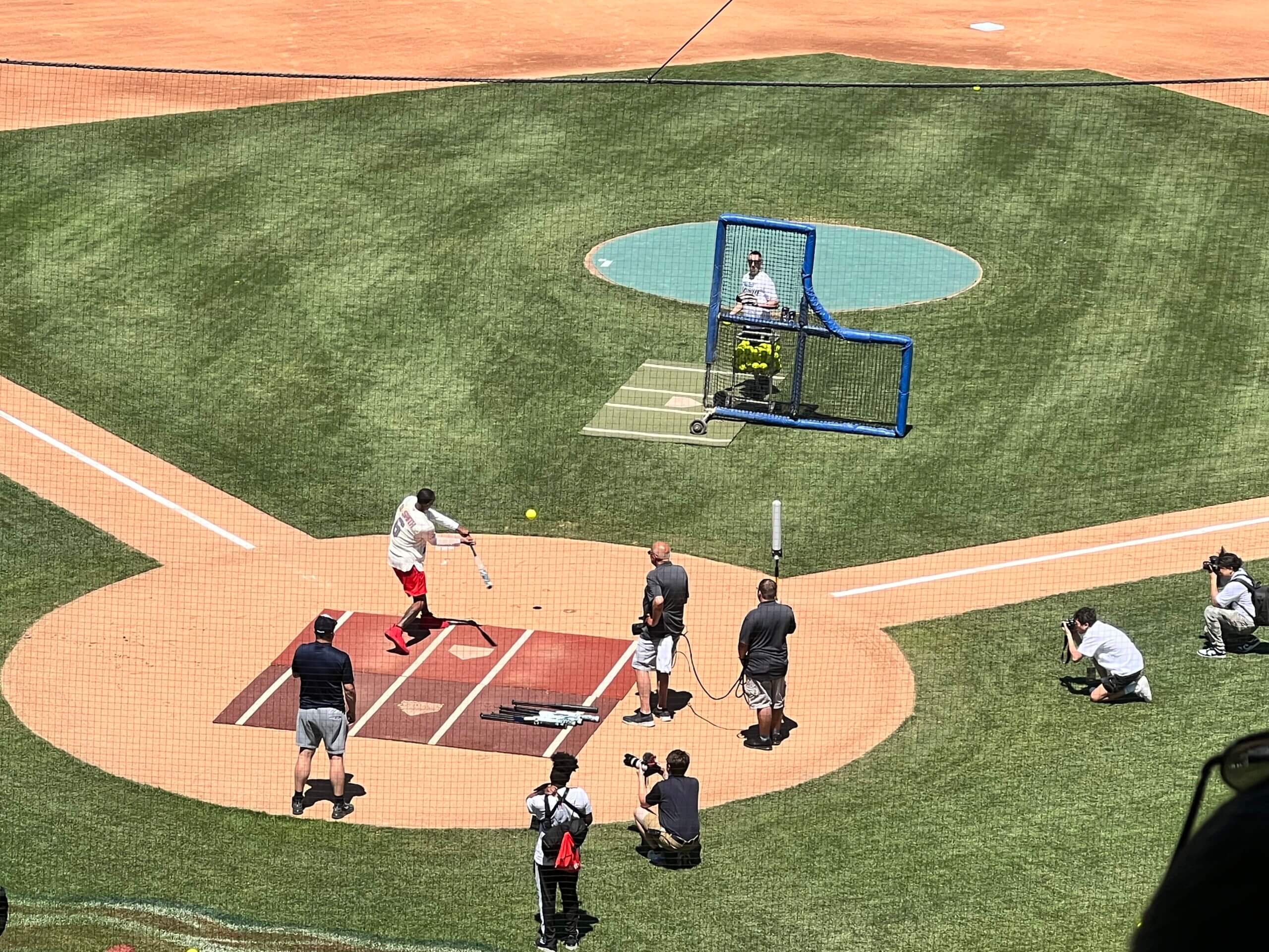 MLB brings stars out for celebrity softball game, JR Smith goes