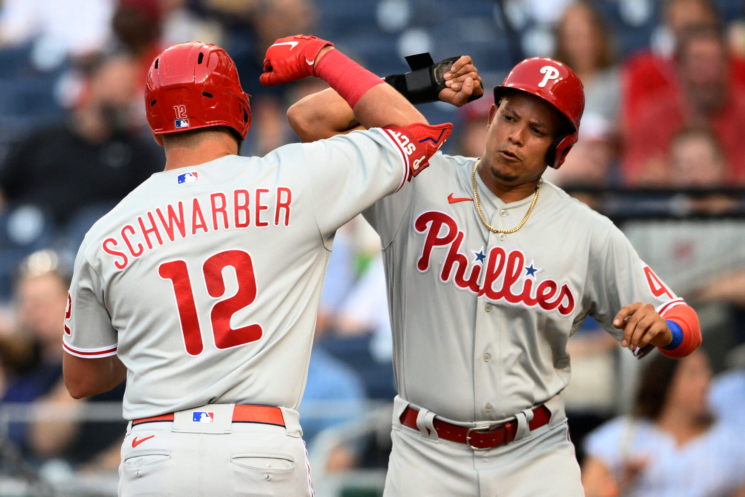 Phillies' outfielder Kyle Schwarber has officially arrived
