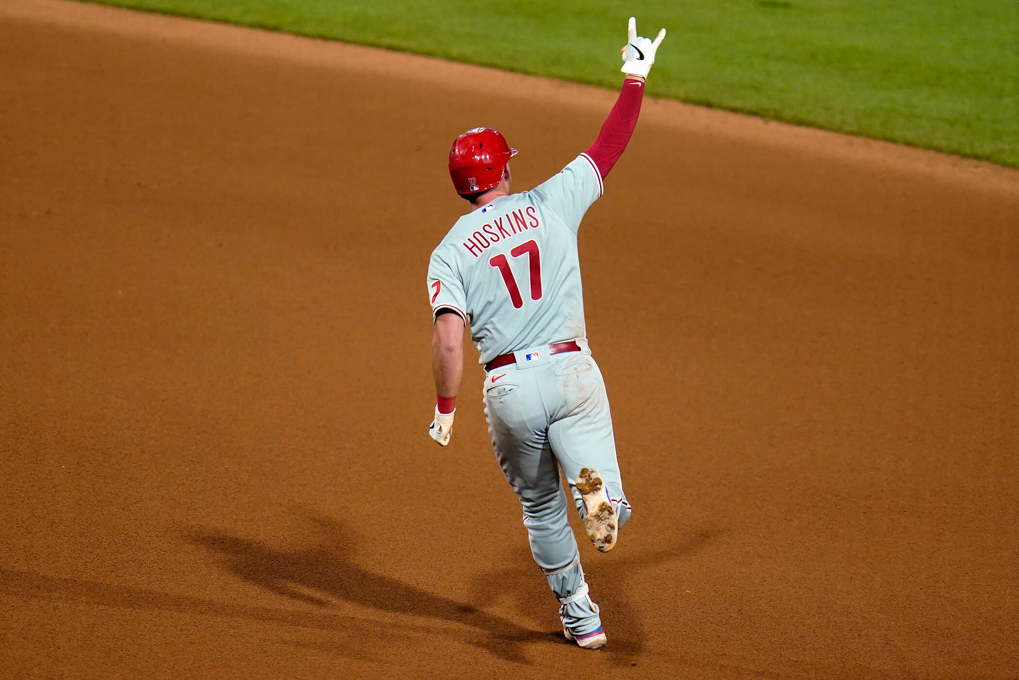 PHILLIES NOTES: Rhys Hoskins relieved after getting his first major league  hit