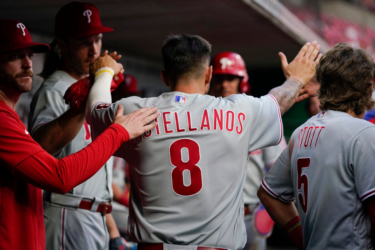 Phillies Nick Castellanos, who is playing in the 2023 MLB All-Star Game