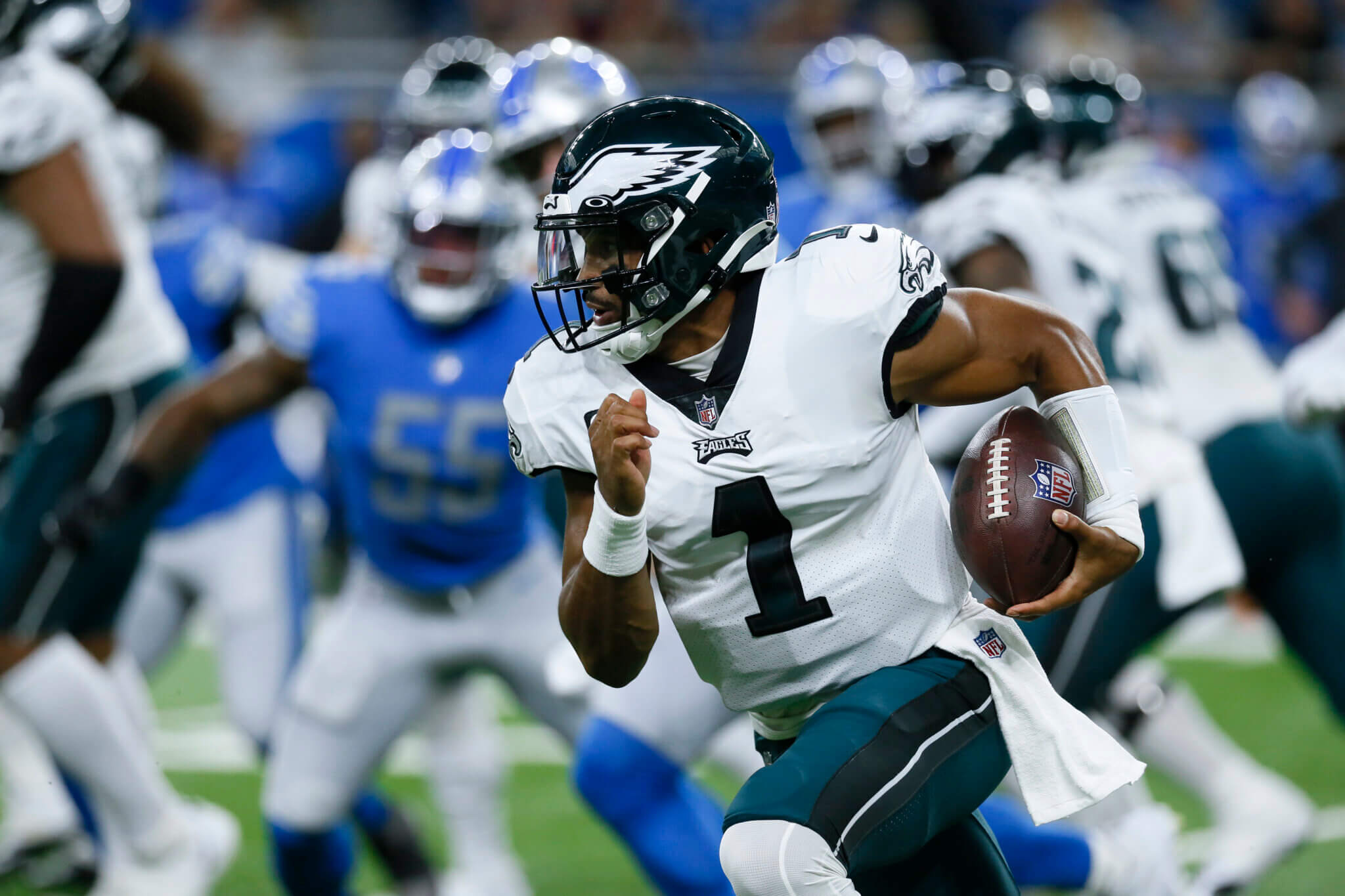 Eagles QB Jalen Hurts has been the NFC Offensive Player of the Month ...