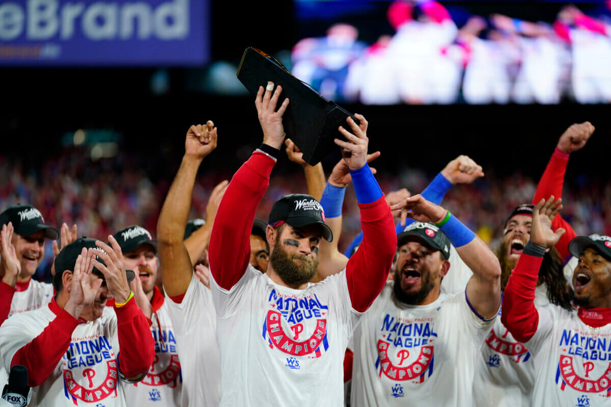 Philadelphia Phillies 2022 National League Champions Signature Trophy