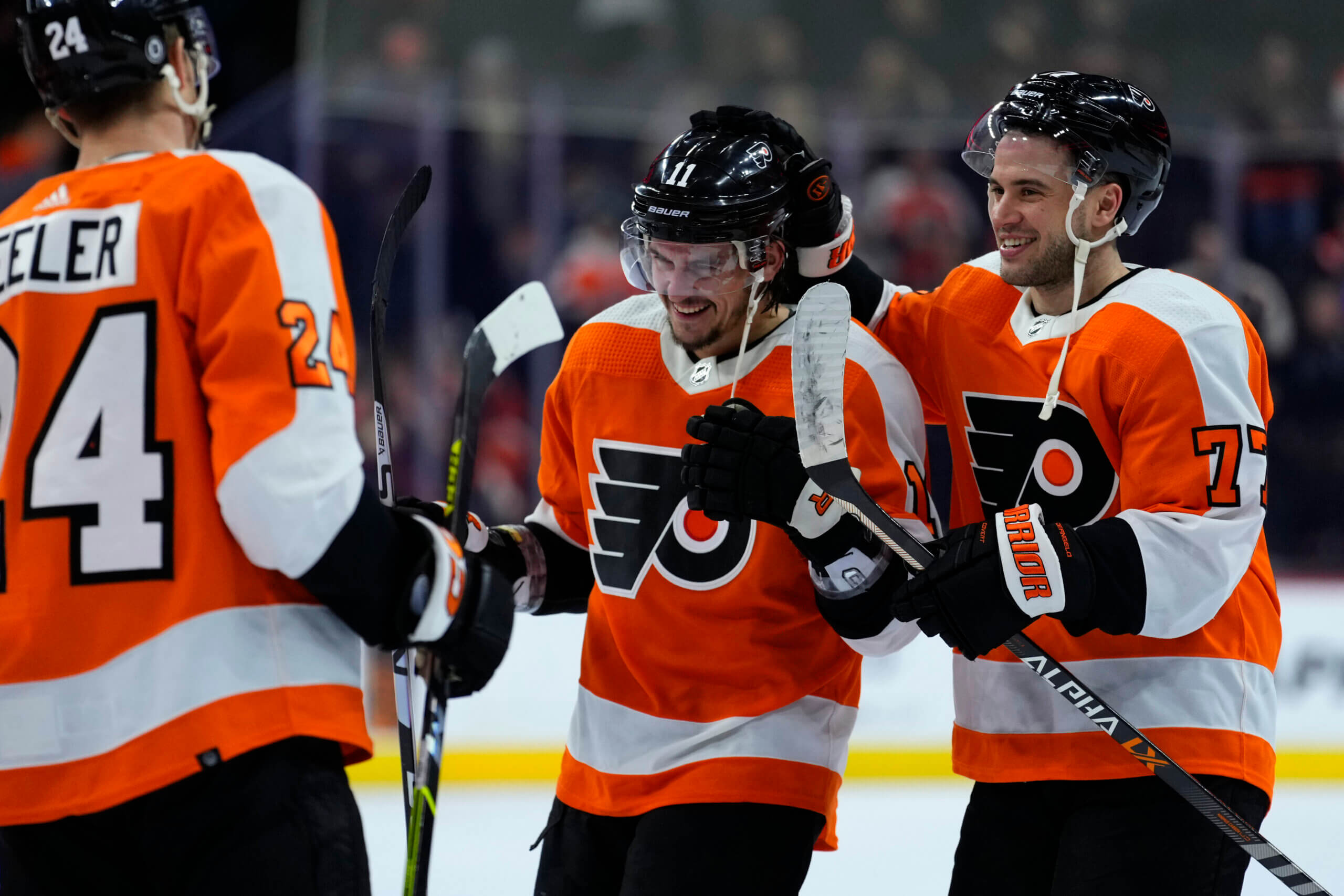 Flyers to play without Konecny and Laughton, Hayes on wing as Flyers try to  erase losing skid on Hockey Fights Cancer Night - Flyers Nation