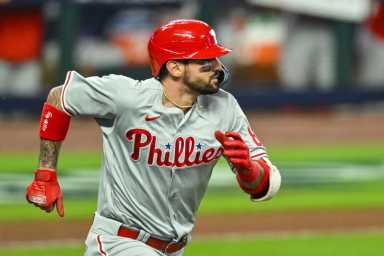 MLB Phillies Nick Castellanos, who is playing in the 2023 MLB All Star Game