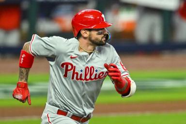 MLB Phillies Nick Castellanos, who is playing in the 2023 MLB All Star Game
