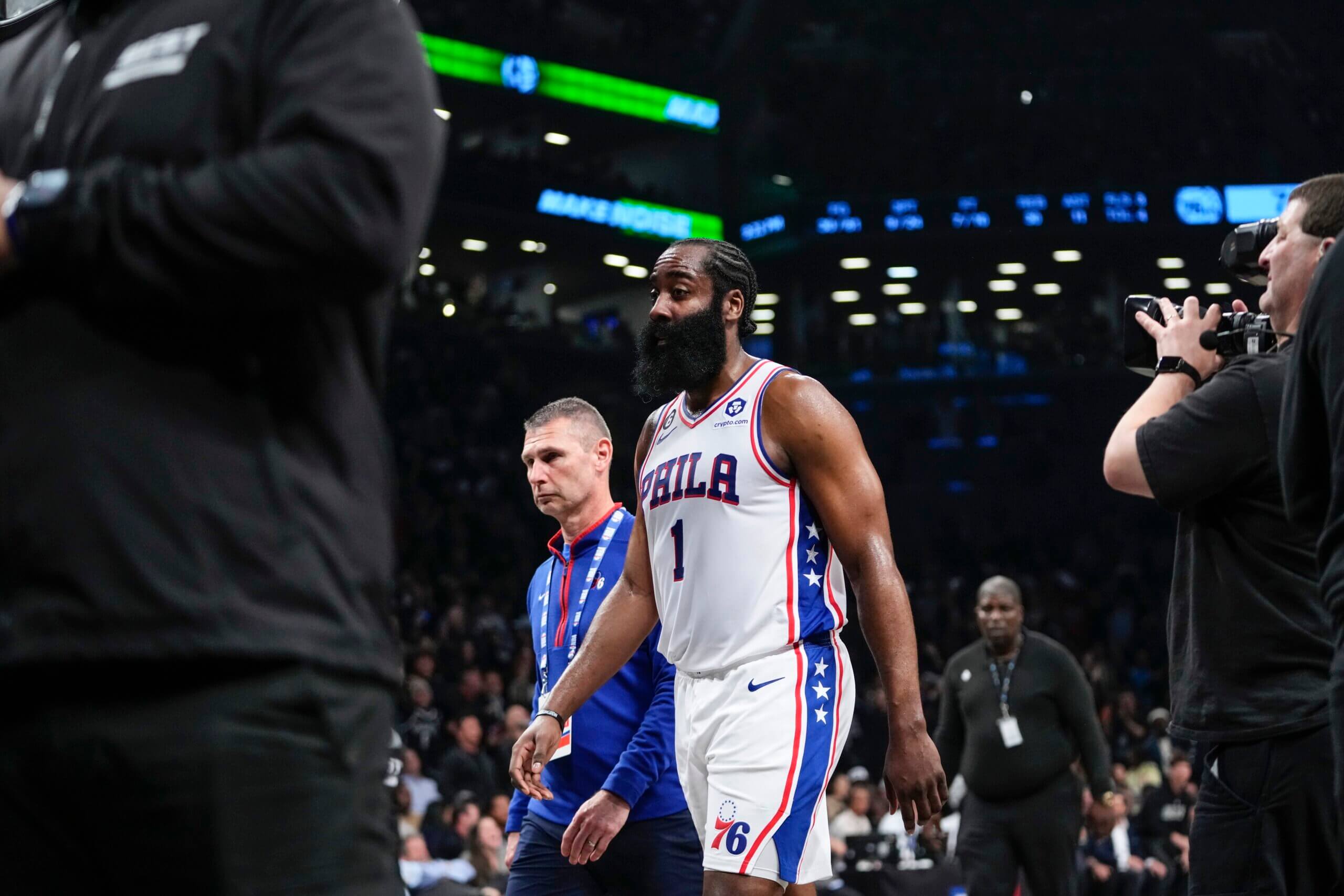 Sixers' G James Harden reportedly picks up $35.6 option to work on trade  scenarios