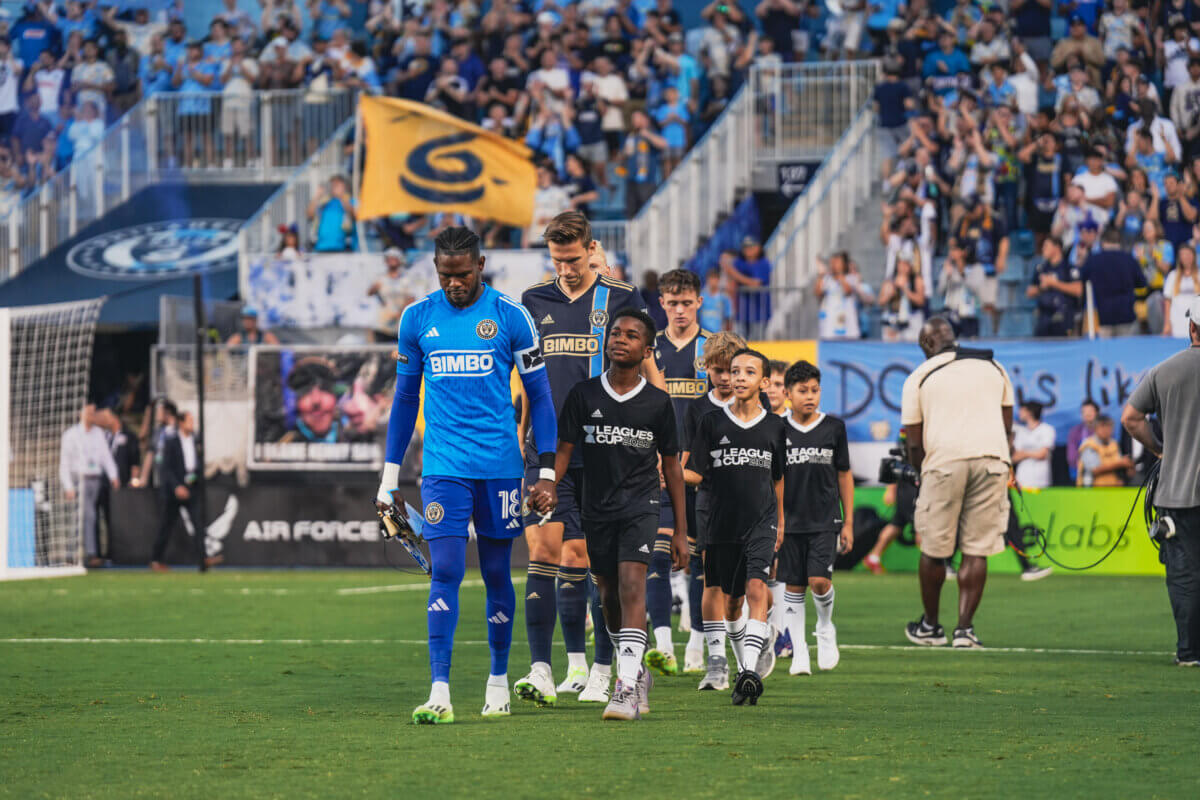 Harrison, New Jersey, USA. 6th May, 2023. Philadelphia Union goalkeeper  ANDRE BLAKE (18) and New York Red Bulls defender DYLAN NEALIS (12) in  action at Red Bull Arena in Harrison New Jersey