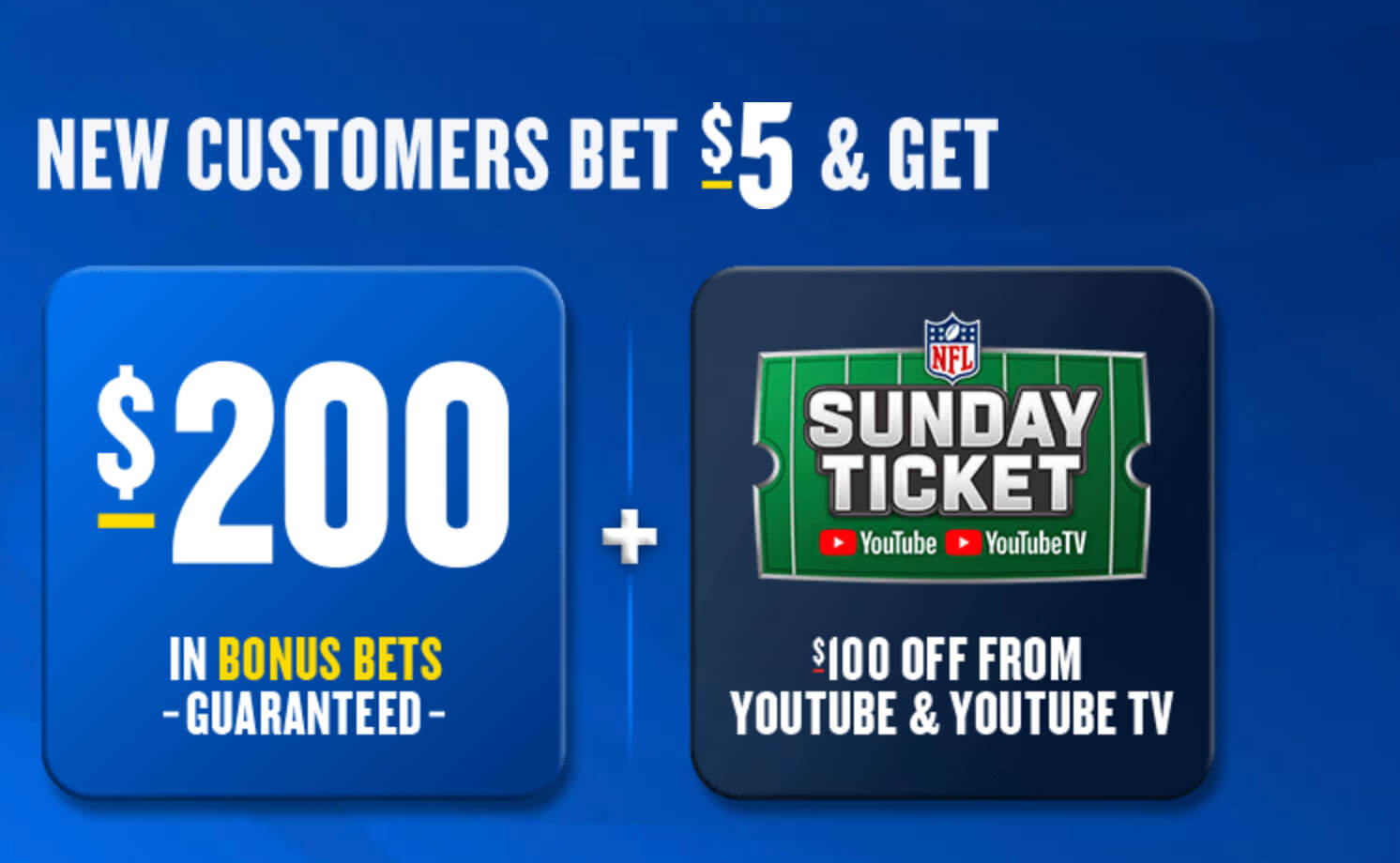 NFL Sunday Ticket Promo Code 2023: Get $100 Sunday Ticket When You Bet on NFL  Sunday