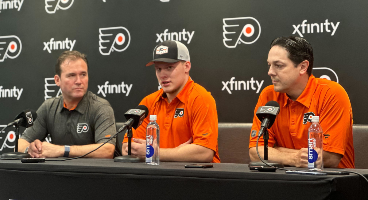 Flyers’ Michkov & Fedotov soak up 2024 NHLPA Rookie Showcase Philly