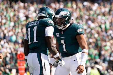 Eagles jalen hurts aj brown